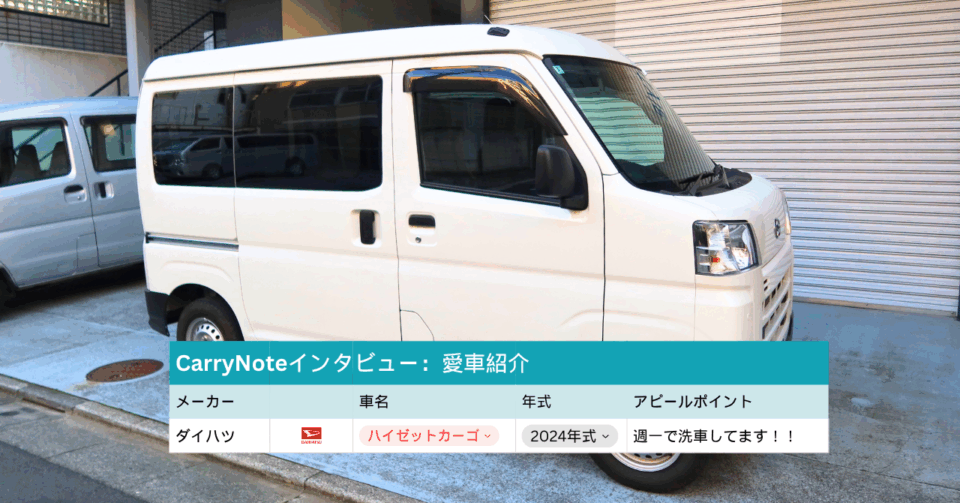 CarryNote愛車紹介