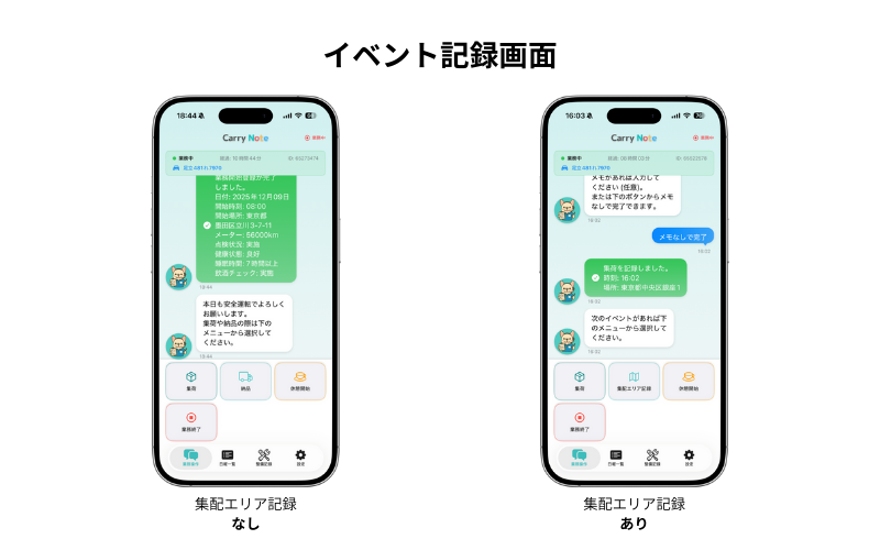日報の日付を選択