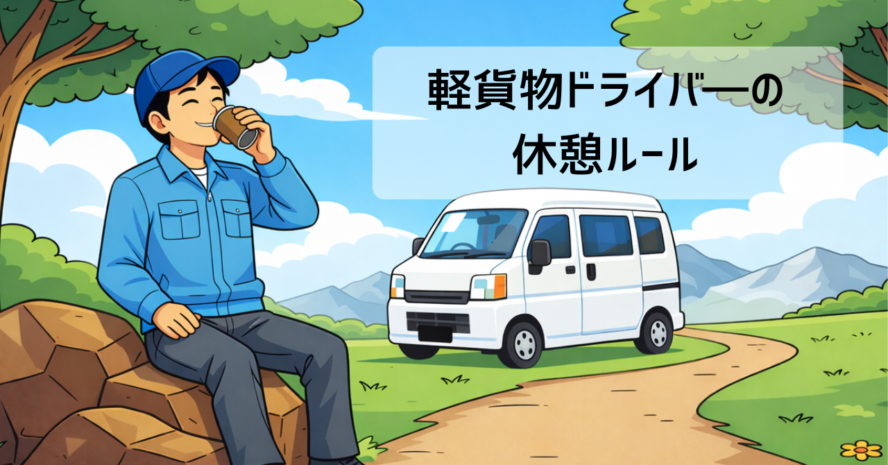 軽貨物の休憩ルール|改善基準告示と守り方